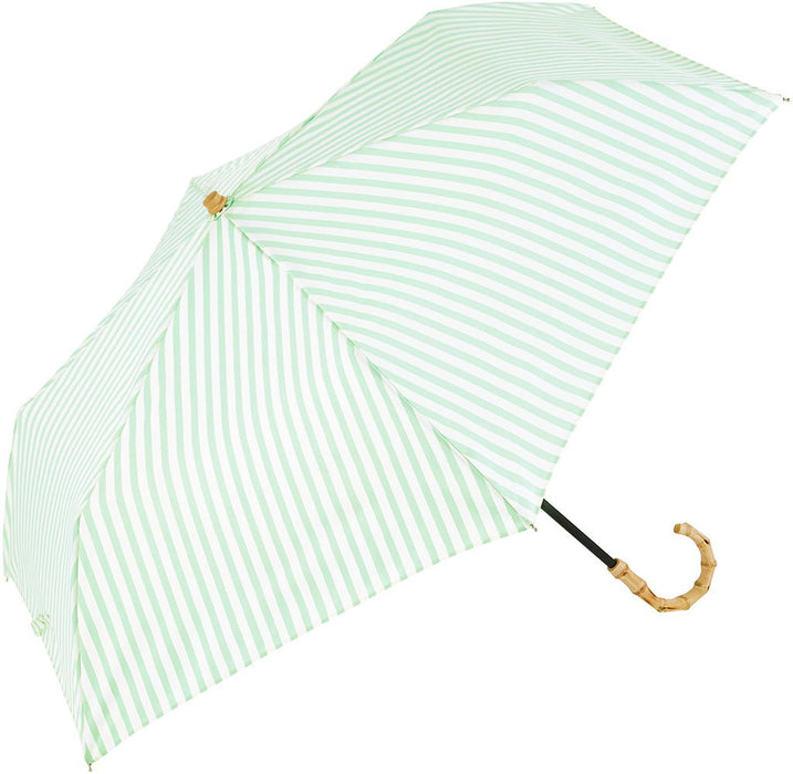 折りたたみ日傘|晴雨兼用 ストライプ 紫外線カット