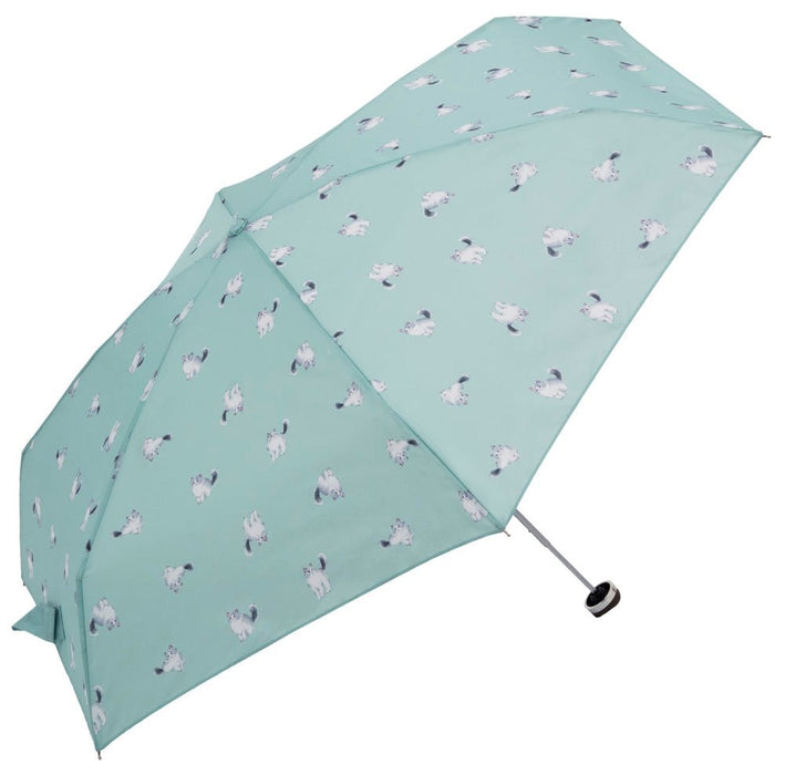 雨傘 折りたたみ キャッツ柄 UVカット80%