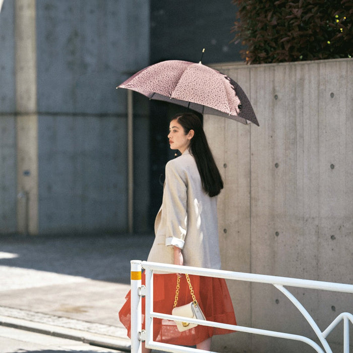 雨傘 折りたたみ レオパード UVカット80%