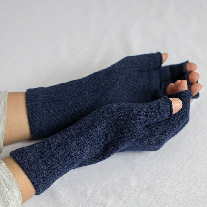 メリノウール100％指先フリーグローブ |ME0153|memeri 日本製