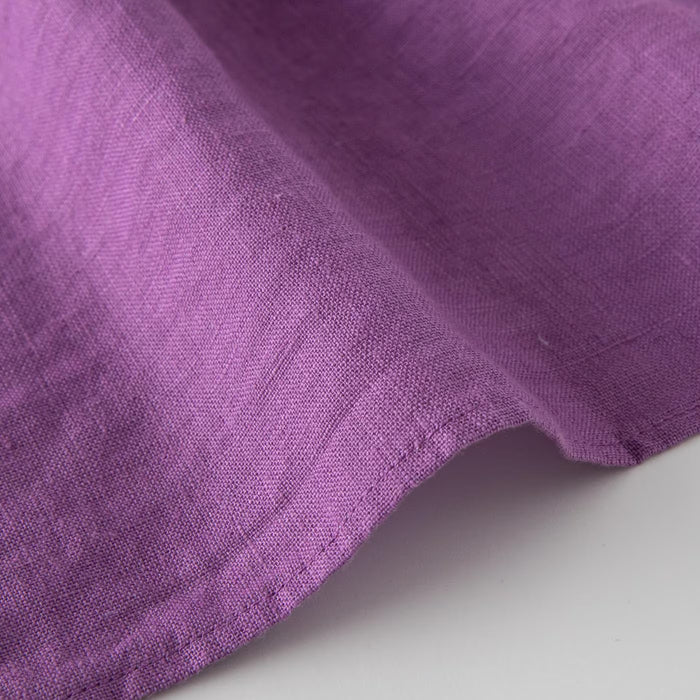 リネンハット つば広 UVカット 洗える レディース マノン アーリーパープル Lino e Lina リトアニアリネン