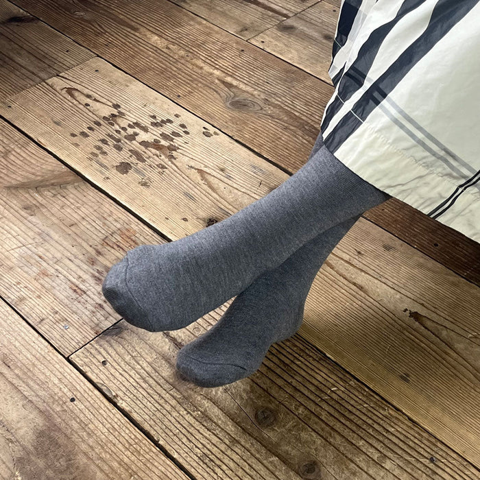 中厚タイツ 天然素材50％ 綿・シルク・メリノウール混 ｜真冬の冷え込みにやさしいあたたかさ