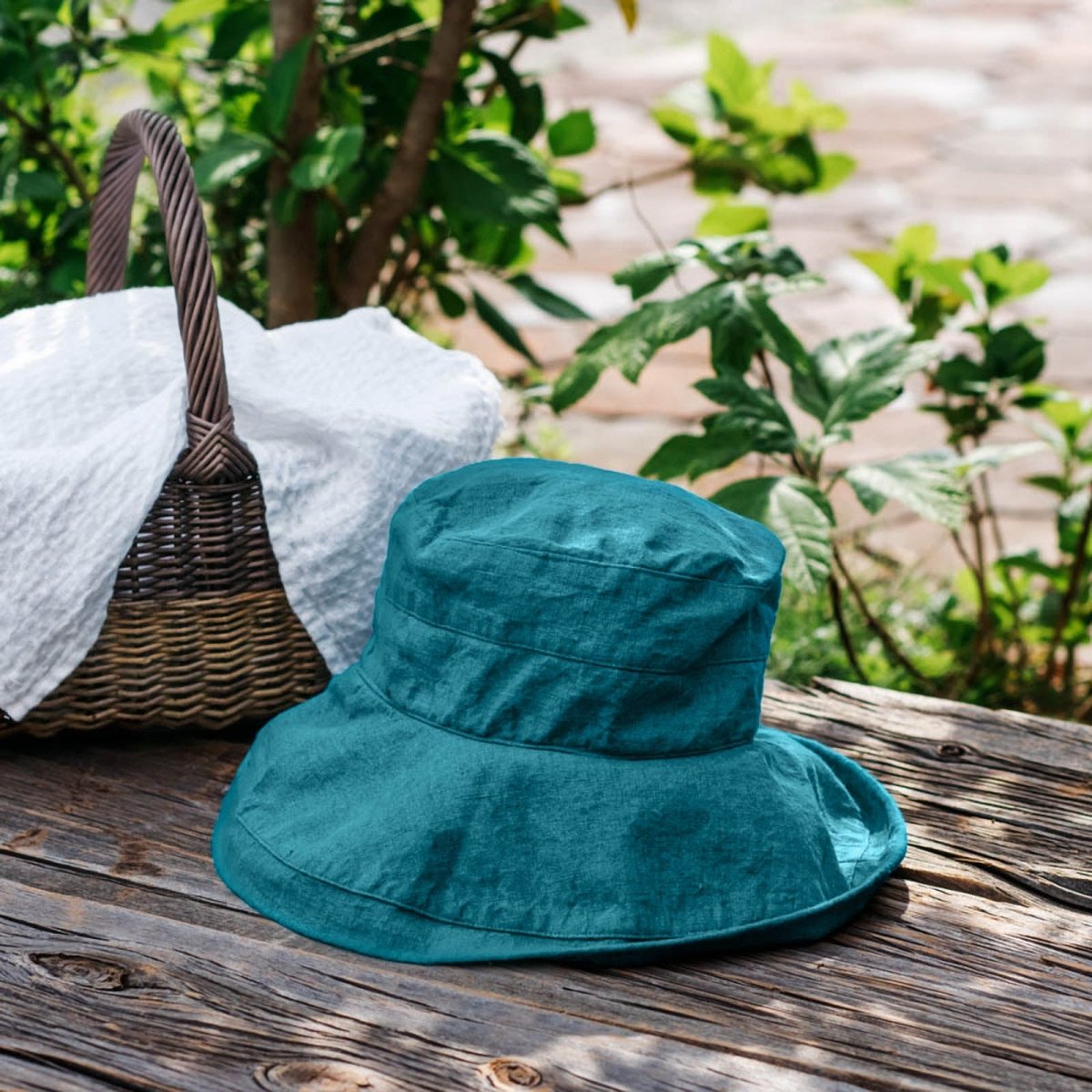 Lino e Lina イエローバケットハット 初夏の日差しに、リネンのハット。 | Lino e Lina ONLINE SHOP