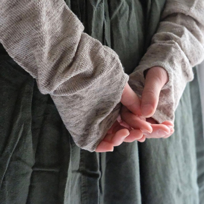 リネンアームカバー｜春夏の紫外線対策・さらり涼しい天然素材 memeri ME0131