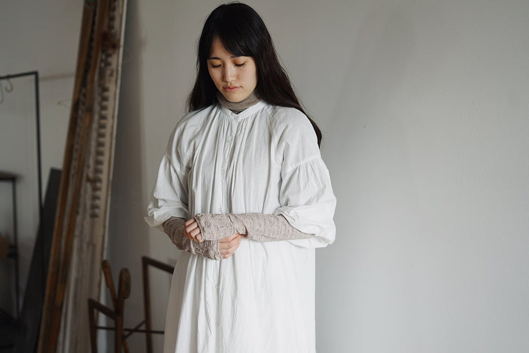 リネンアームカバー｜春夏の紫外線対策・さらり涼しい天然素材 memeri ME0131