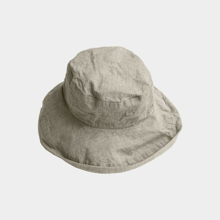 リネンハット つば広 UVカット 洗える レディース マノン ラヴァンド（ラベンダー） Lino e Lina リトアニアリネン